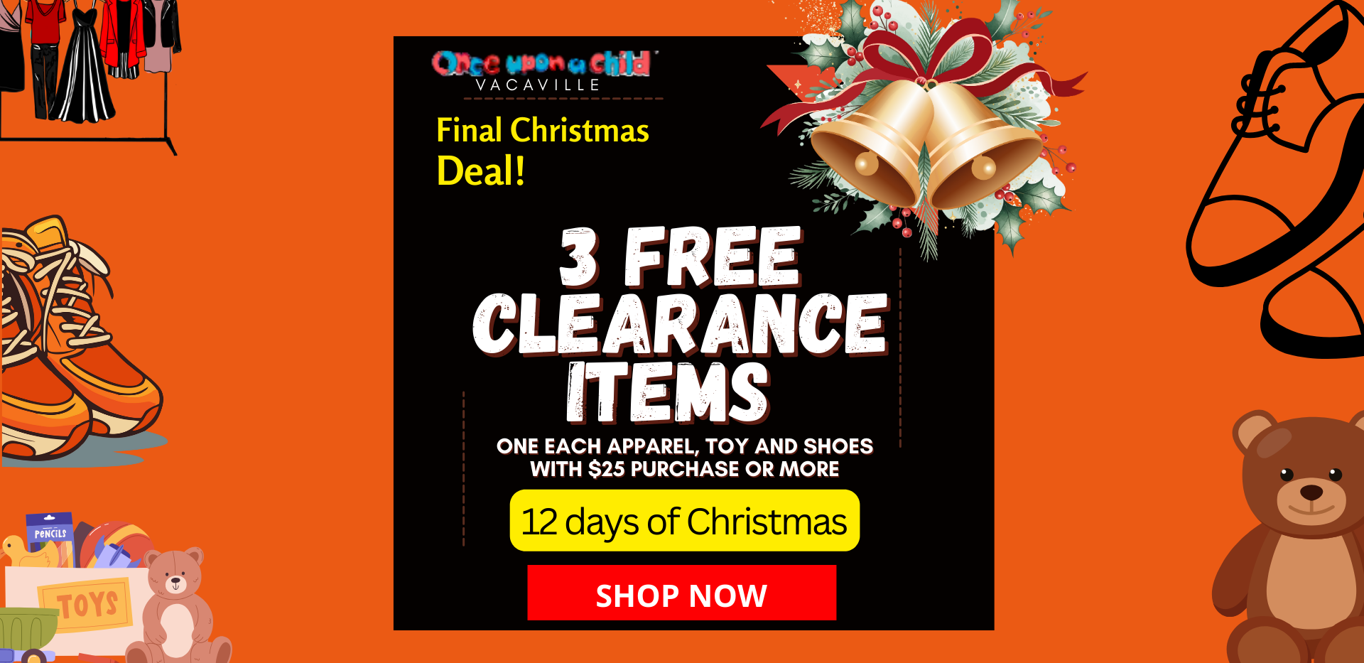 free clearance items shoes clothes toy kids